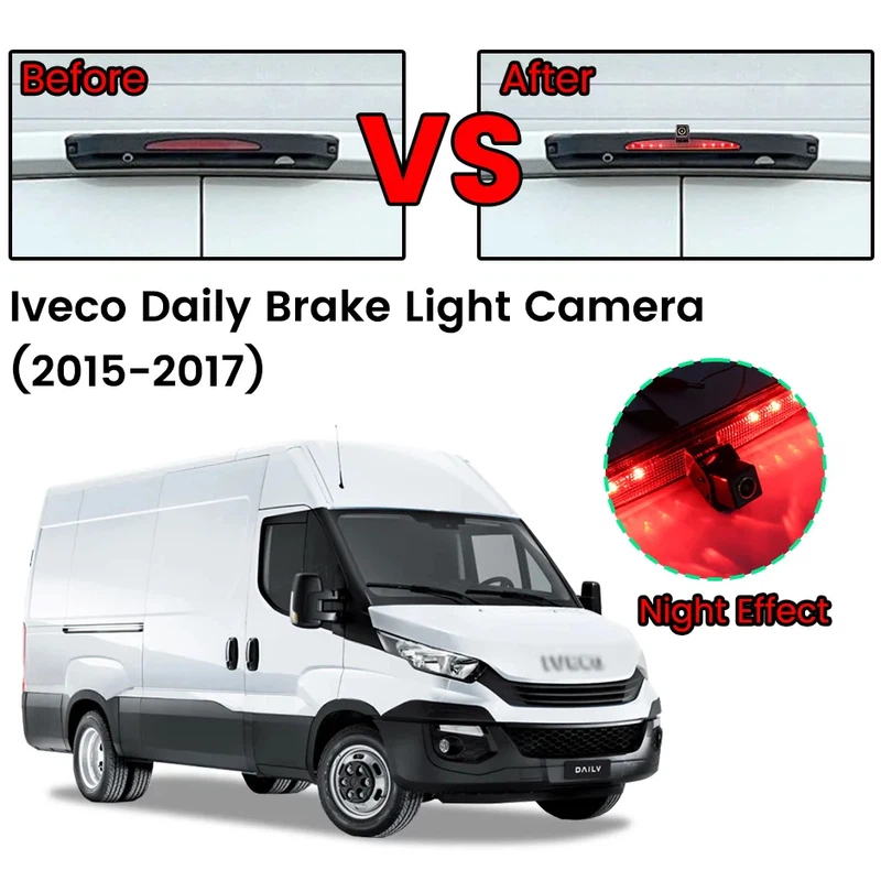 Iveco Daily 2015-2017 High-Mount Stop Lamp Integrated reversing Camera